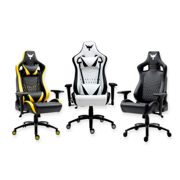 Cadeira Gamer Raven X-30 Estrutura de Metal, braço 2D Encosto reclinável até 180 Graus Preta - Flexinter